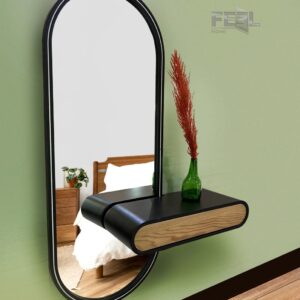 آینه قدی و شلف دیوار